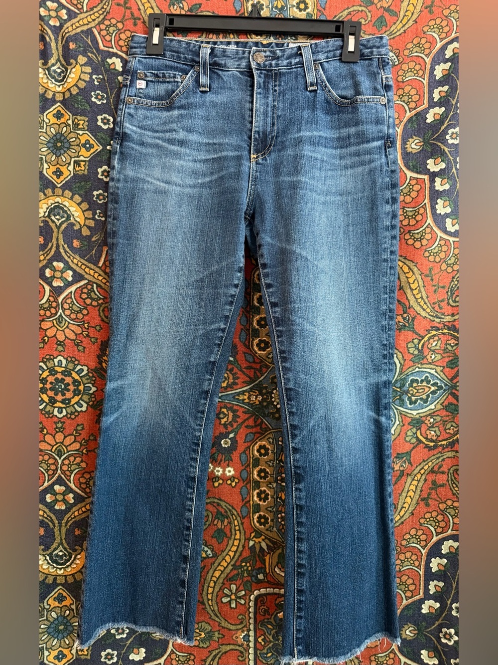 AG Adriano Goldschmied  - Classic Mid Wash Jodi crop jeans